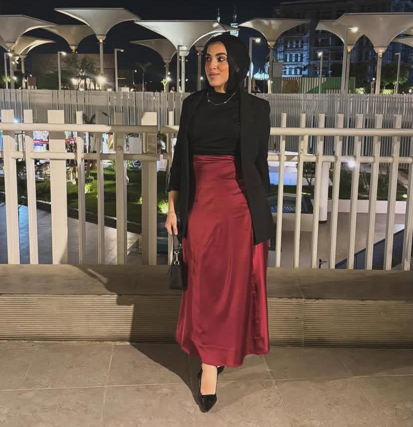Elegant Satin Maxi Skirt - Modest Formal Wear